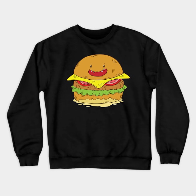 Cheeseburger Crewneck Sweatshirt by dieEinsteiger